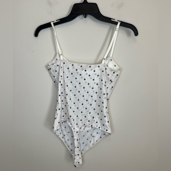 Free People x Intimately FP Night Rhythm Polka Dot Corset Bodysuit Size Medium - Picture 7 of 15